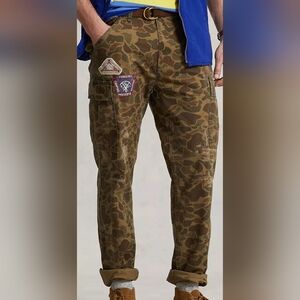 Polo Ralph Lauren Men's Camouflage Cargo Pants Sportsman Utility Tan Big Tall 44